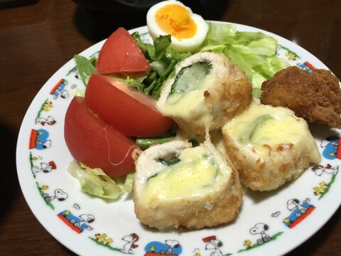 ささみチーズロール大葉入り♡